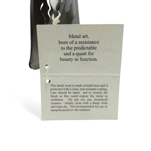 METALLIC EVOLUTION Steel Angel Sculptures Set Artistic Glass Marble Accents Cana - Picture 9 of 10